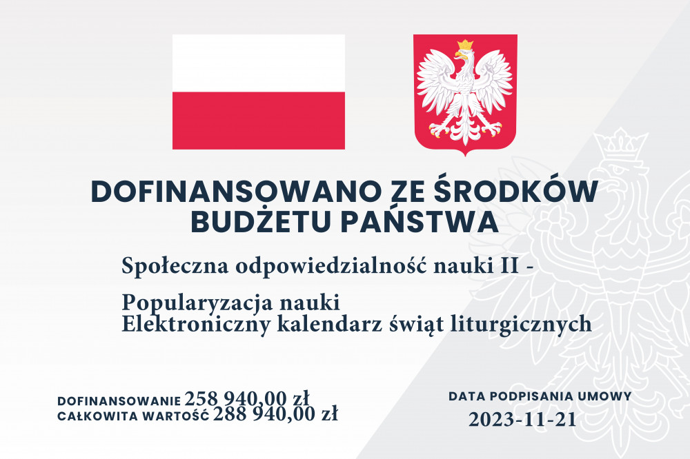 Dofinansowano ze środków budżetu państwa